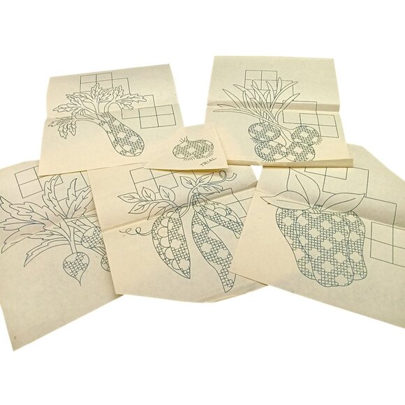 Vintage Cappers Weekly Vegetables Needlecraft Transfer Patterns Topeka Kansas - Picture 1 of 2